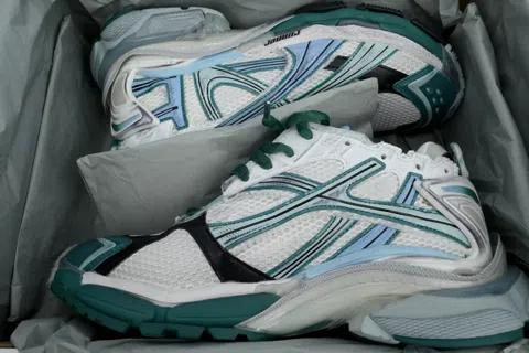 Balenciaga Runner White Green Blue – photo 8