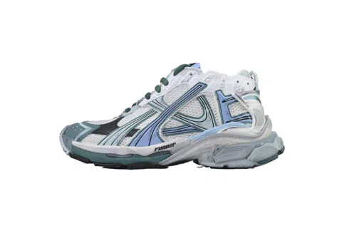Balenciaga Runner White Green Blue