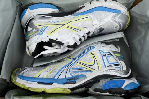 Balenciaga Runner White Yellow Blue – photo 8