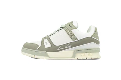 Louis Vuitton Trainer Green Suede