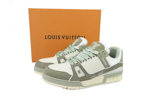 Louis Vuitton Trainer Green Suede – photo 6