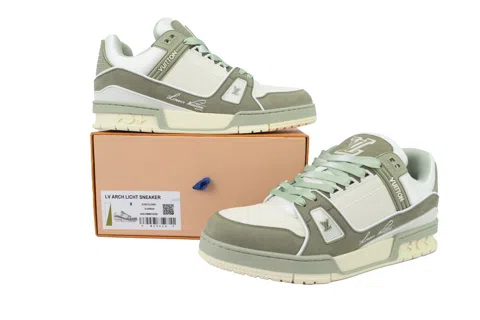 Louis Vuitton Trainer Green Suede – photo 7