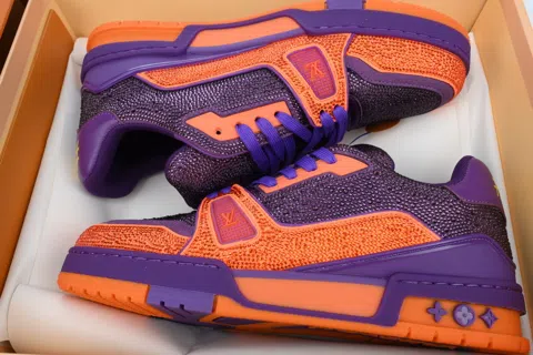 Louis Vuitton Trainer Purple/Orange – photo 8