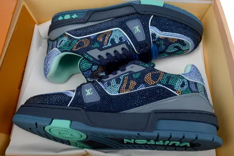 Louis Vuitton Trainer Blue Camo – photo 8