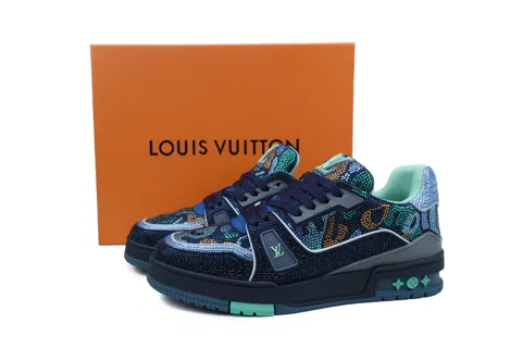 Louis Vuitton Trainer Blue Camo – photo 6
