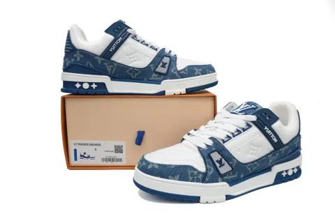 Louis Vuitton Trainer Blue Denim – photo 7
