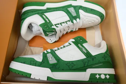 Louis Vuitton Trainer Green Denim – photo 8