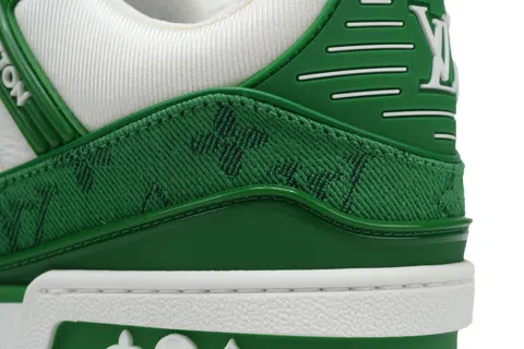 Louis Vuitton Trainer Green Denim – photo 5