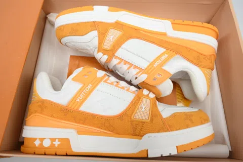 Louis Vuitton Trainer Yellow Denim – photo 8