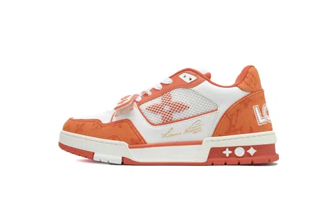 Louis Vuitton Trainer Orange Denim