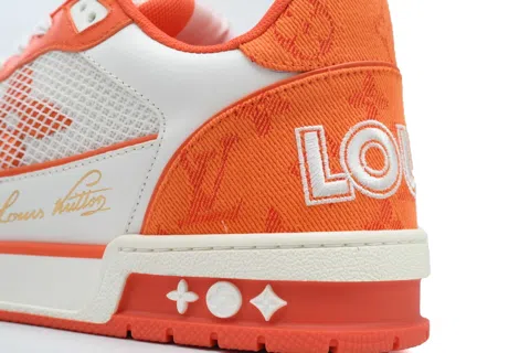 Louis Vuitton Trainer Orange Denim – photo 5