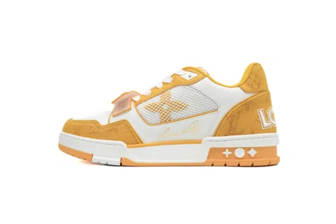 Louis Vuitton Trainer Yellow Denim