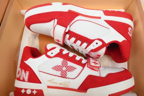 Louis Vuitton Trainer Rose Red Denim – photo 8