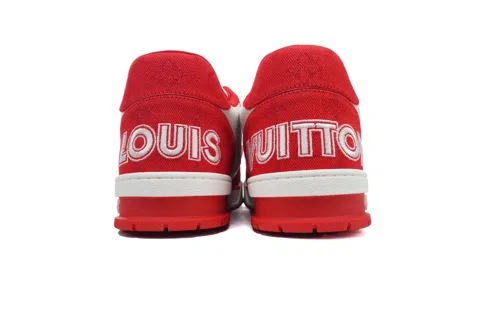 Louis Vuitton Trainer Rose Red Denim – photo 3