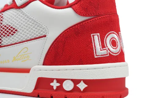 Louis Vuitton Trainer Rose Red Denim – photo 5