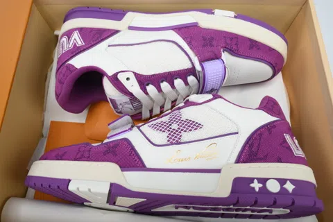 Louis Vuitton Trainer Purple Denim – photo 8