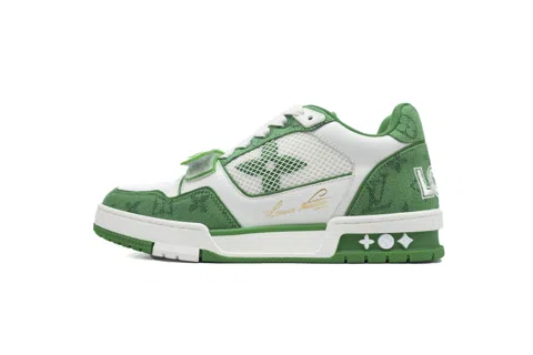Louis Vuitton Trainer Green Denim