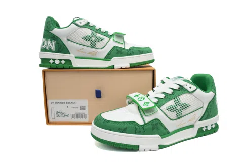 Louis Vuitton Trainer Green Denim – photo 7