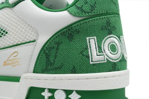 Louis Vuitton Trainer Green Denim – photo 5
