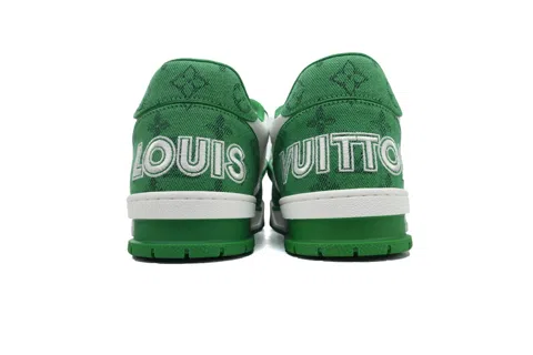 Louis Vuitton Trainer Green Denim – photo 4