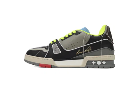 Louis Vuitton Trainer Mustard Green