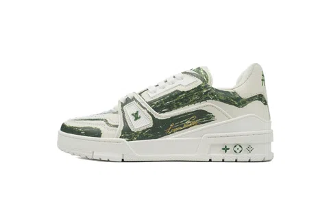 Louis Vuitton Trainer Green Graffiti