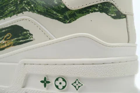 Louis Vuitton Trainer Green Graffiti – photo 5