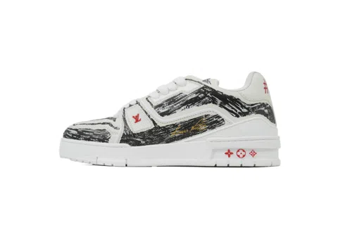 Louis Vuitton Trainer Black Graffiti