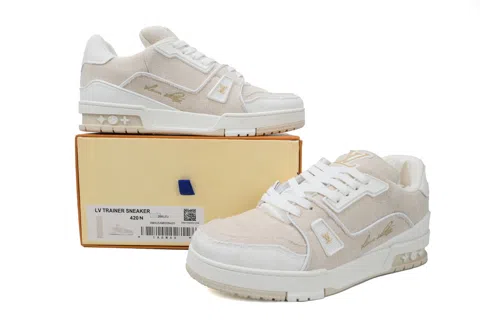 Louis Vuitton Trainer Cream Denim – photo 7