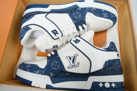 Louis Vuitton Trainer White/Blue Denim – photo 8