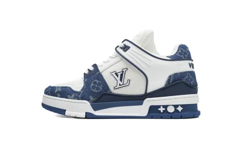 Louis Vuitton Trainer White/Blue Denim