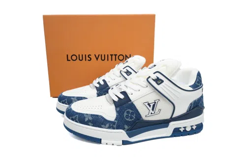 Louis Vuitton Trainer White/Blue Denim – photo 6