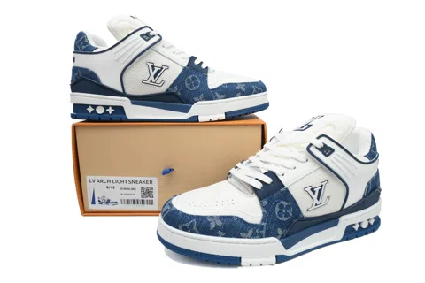 Louis Vuitton Trainer White/Blue Denim – photo 7