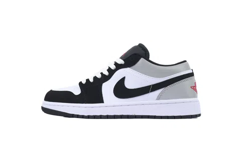 Air Jordan 1 Low White Fire Red Black Matte Silver