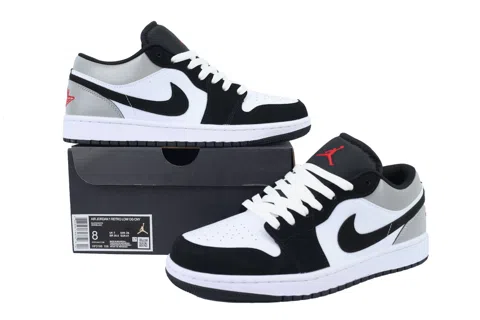 Air Jordan 1 Low White Fire Red Black Matte Silver – photo 7
