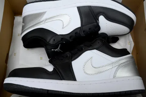 Air Jordan 1 Low Black/Silver – photo 8
