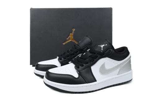 Air Jordan 1 Low Black/Silver – photo 6
