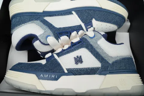 AMIRI Bone Runner Denim Blue – photo 8