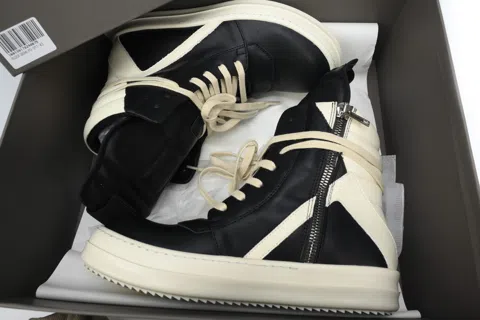 Rick Owens Geobasket Black/White – photo 8