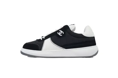 Chanel Running Shoes Black/White