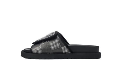 Louis Vuitton Pool Pillow Comfort Mule Black/Grey Monogram