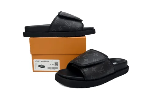 Louis Vuitton Pool Pillow Comfort Mule Black Monogram – photo 8