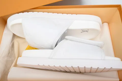 Louis Vuitton Pool Pillow Comfort Mule White Embossed – photo 9