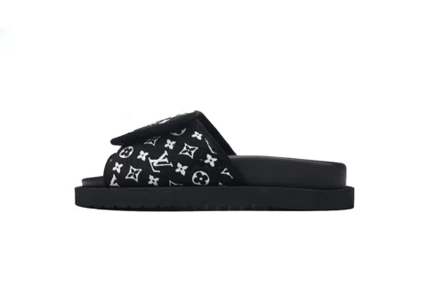 Louis Vuitton Pool Pillow Comfort Mule Black Flocked