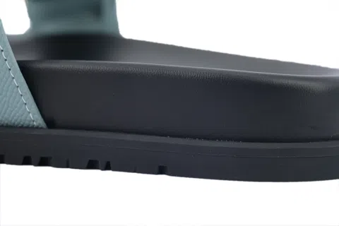 Hermès Slides Teal Check – photo 7