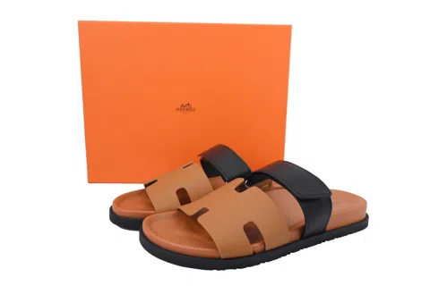 Hermès Slides Khaki/Black – photo 8