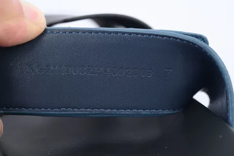 Hermès Slides Black/Blue Check – photo 10