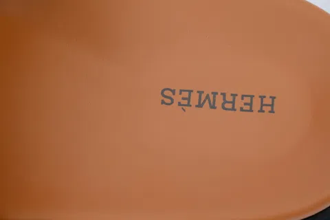 Hermès Slides Grey/Coffee – photo 5