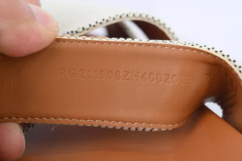 Hermès Slides Grey/Coffee – photo 6