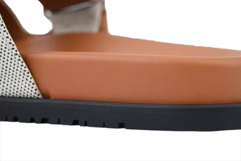 Hermès Slides Grey/Coffee – photo 7